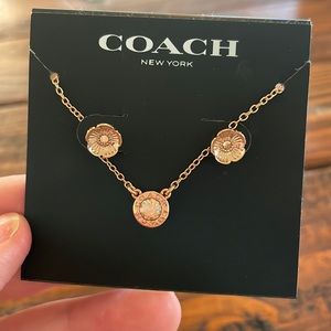 Coach earrings and necklace